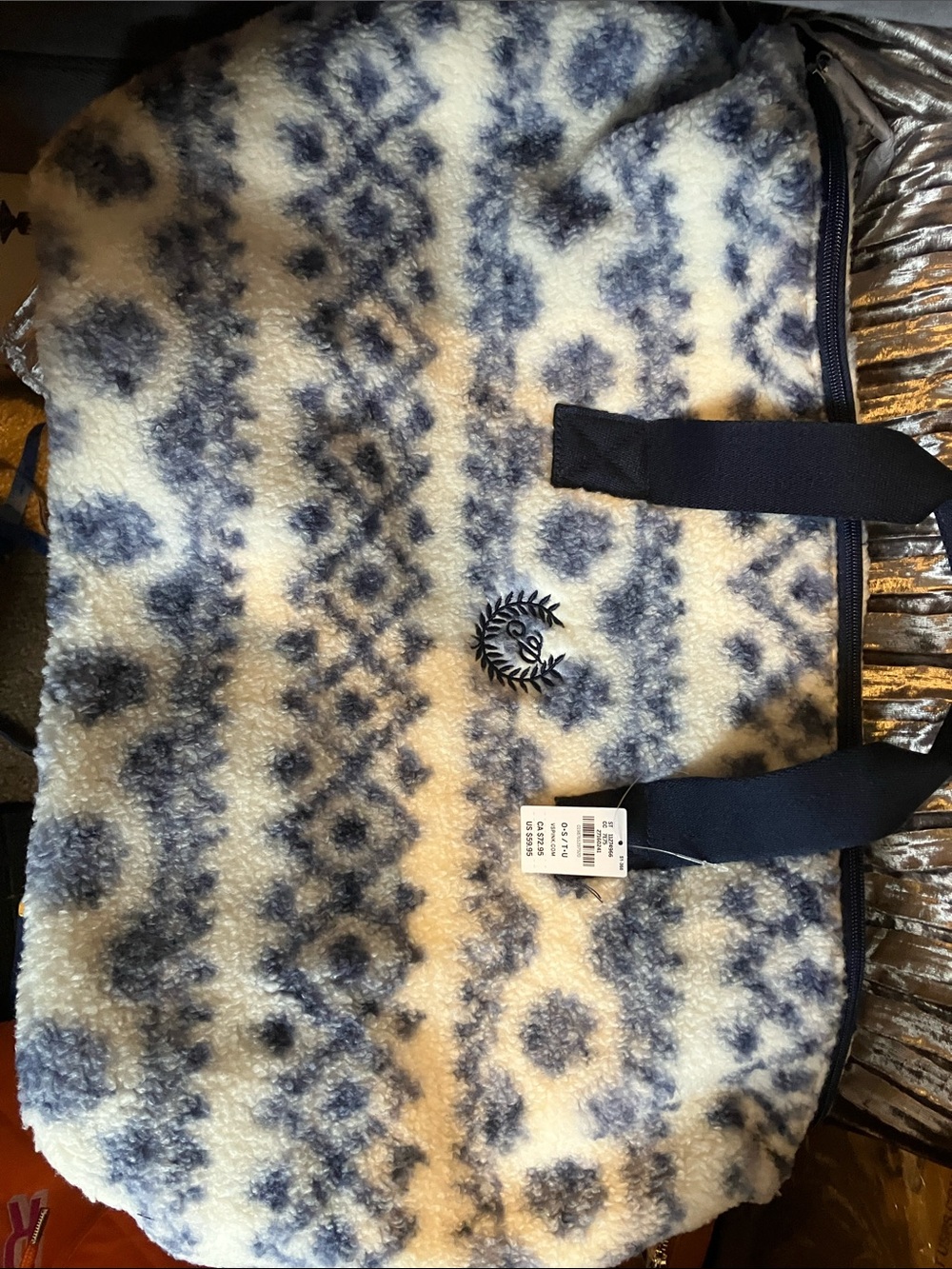 PINK Victoria's Secret Cozy Plush Weekender Bag